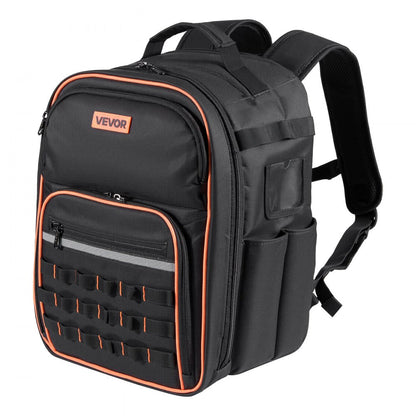 Tool Backpack 49 Pockets Tear-resistant Jobsite Backpack for Electrician