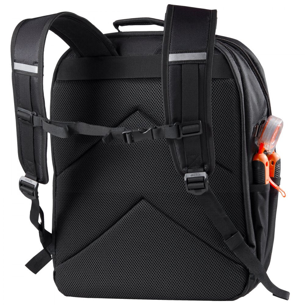 Tool Backpack 45 Pockets Tear-resistant Jobsite Backpack for Electrician