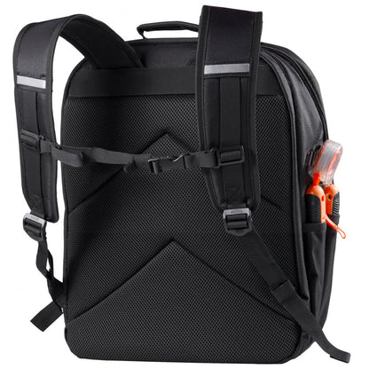Tool Backpack 45 Pockets Tear-resistant Jobsite Backpack for Electrician