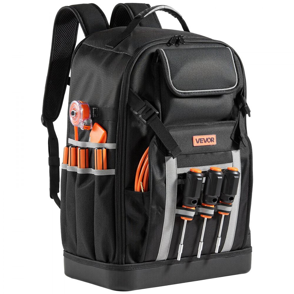 Tool Backpack 56 Pockets Splash-resistant Jobsite Backpack for Electrician