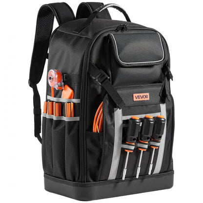 Tool Backpack 56 Pockets Splash-resistant Jobsite Backpack for Electrician