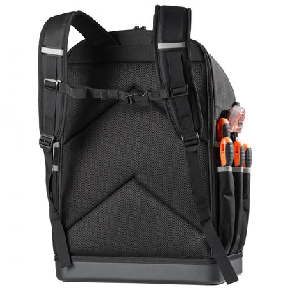 Tool Backpack 56 Pockets Splash-resistant Jobsite Backpack for Electrician