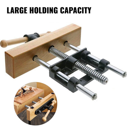 VEVOR Wood Vise 9 Inch Woodworking Vise, Heavy-Duty Steel and Cast Iron Workbench