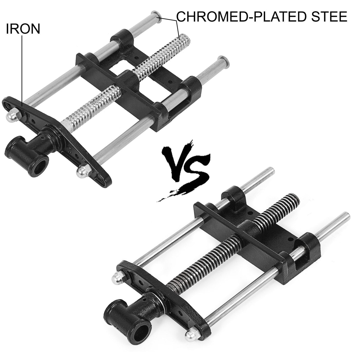 Heavy-Duty 0.23m Woodworking Vise, Cast Iron & Steel, 5.3 kg Capacity