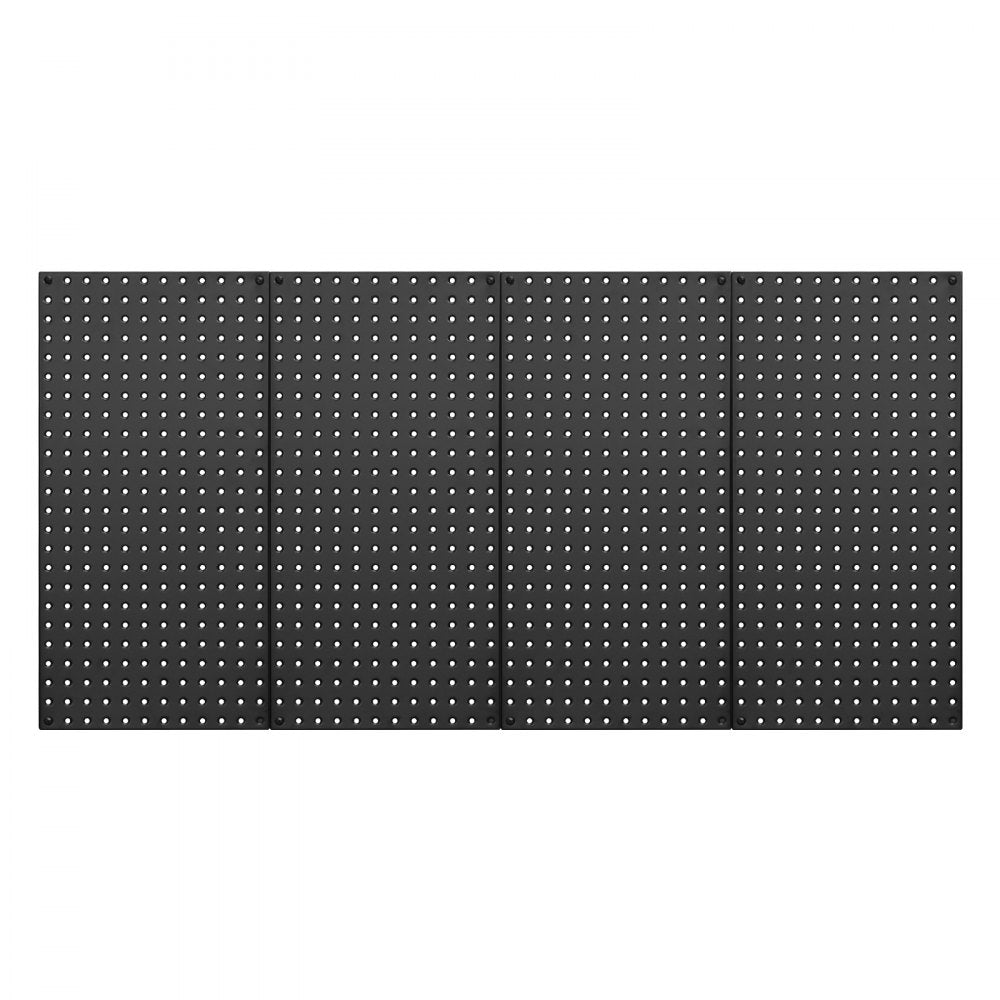 VEVOR Pegboard Combination Kit 280 x 280 mm Plastic Pegboard 4 Panels Black