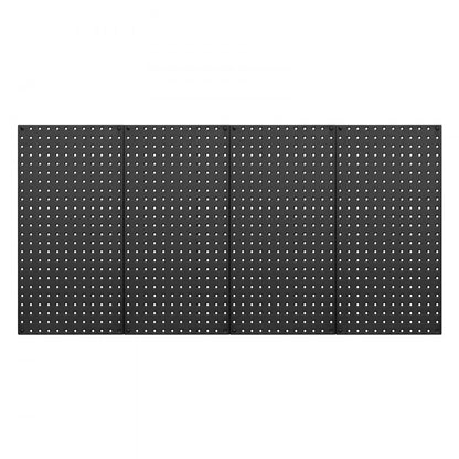 VEVOR Pegboard Combination Kit 280 x 280 mm Plastic Pegboard 4 Panels Black