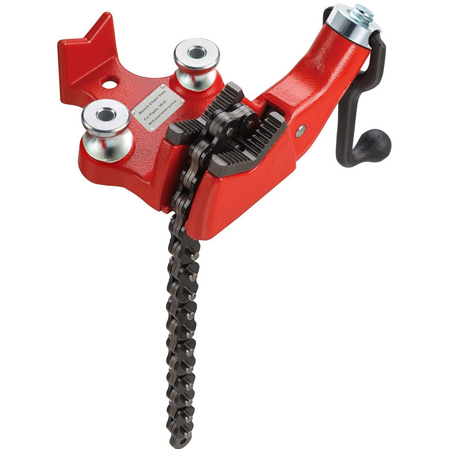 VEVOR Screw Bench Chain Vise For 1/2'' to 6'' Pipe Bench Vise With Crank Handle