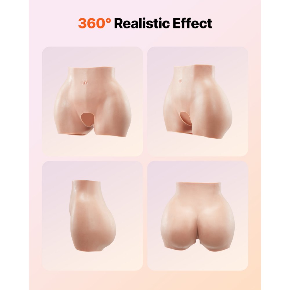 Silicone Butts Hip Enhancer Shapewear Panty for Crossdresser Drag Queen