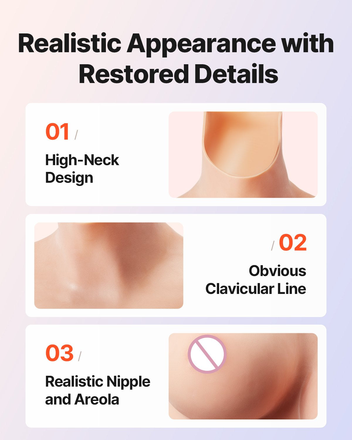 Silicone Bodysuit, D-Cup Silicone Breastplate for Crossdressers, Realistic Silk Cotton-Filled Fake Boobs Breast Forms for Transgender Cosplay Drag Queen, Nude
