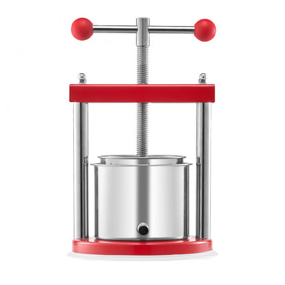 Fruit Wine Press Manual Press for Wine Making 0.44 Gal/1.65L Stainless Steel