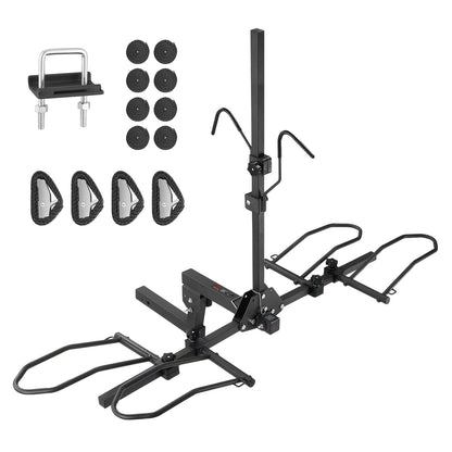 2-Bike Rack Hitch Mount, 72 kg Capacity, Foldable Carrier for Car & SUV