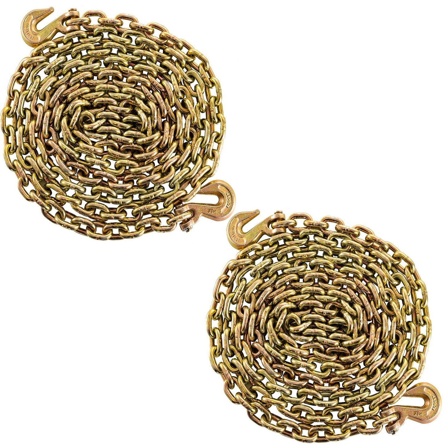 Heavy-Duty 8mm x 6.3m Tow Chain with Safety Hooks, 2132kg Capacity