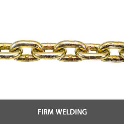 Heavy-Duty 8mm x 6.3m Tow Chain with Safety Hooks, 2132kg Capacity