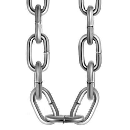 Heavy-Duty Zinc Plated Iron Chain, 30.5 m x 4.8 mm, 4173 kg Capacity