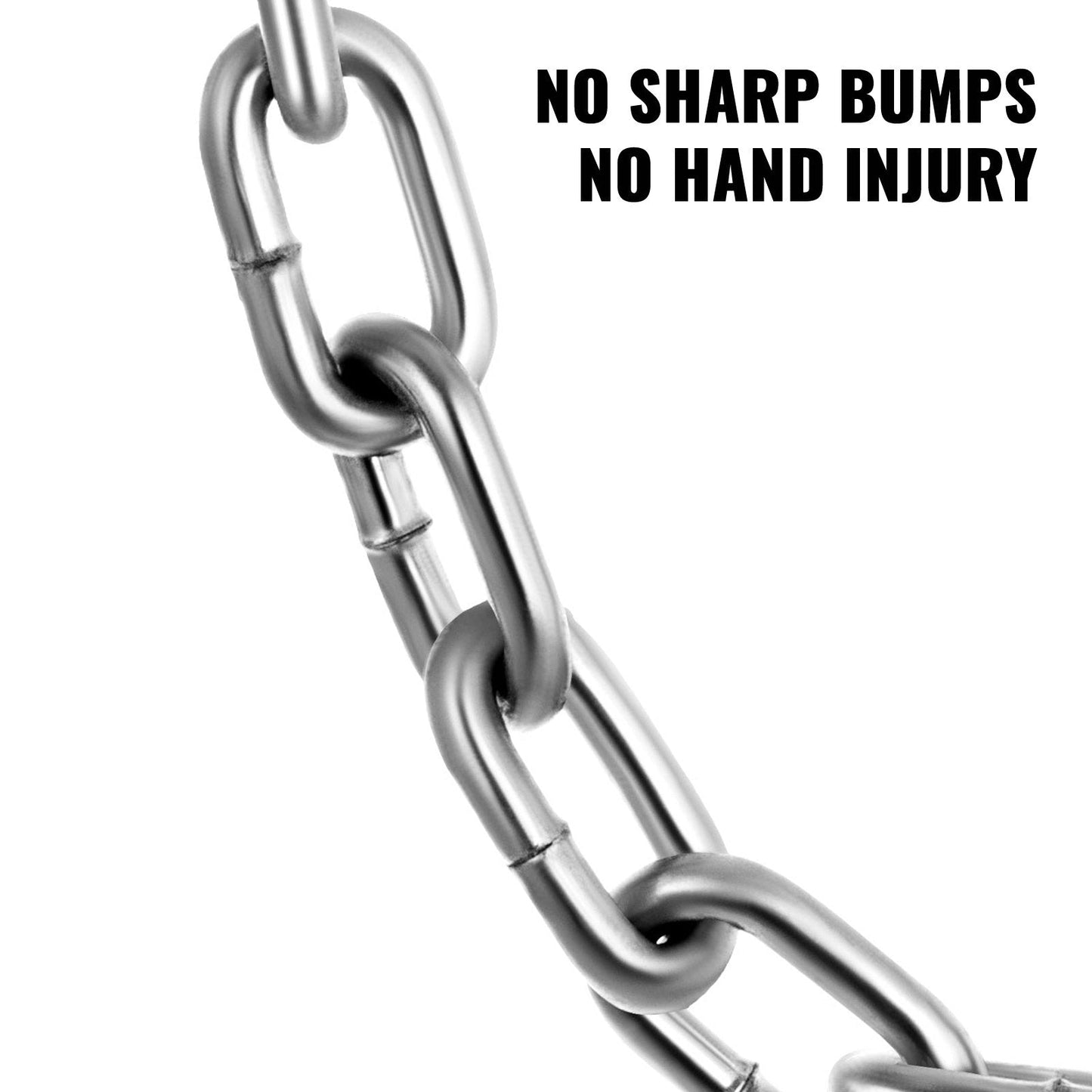 Heavy-Duty Zinc Plated Iron Chain, 30.5 m x 4.8 mm, 4173 kg Capacity