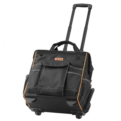 VEVOR Rolling Tool Bag 25 Pockets Heavy Duty Roller Tool Bag on Wheels