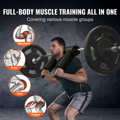 Safety Squat Bar Attachment for Full-Body Workout, 2-Meter Length, 675 kg Capacity