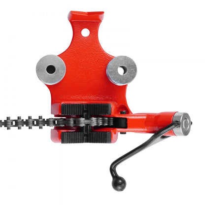 Screw Bench Chain Vise and Hitch Mount Vise Plate Holder 1/8-5 inch Capacity