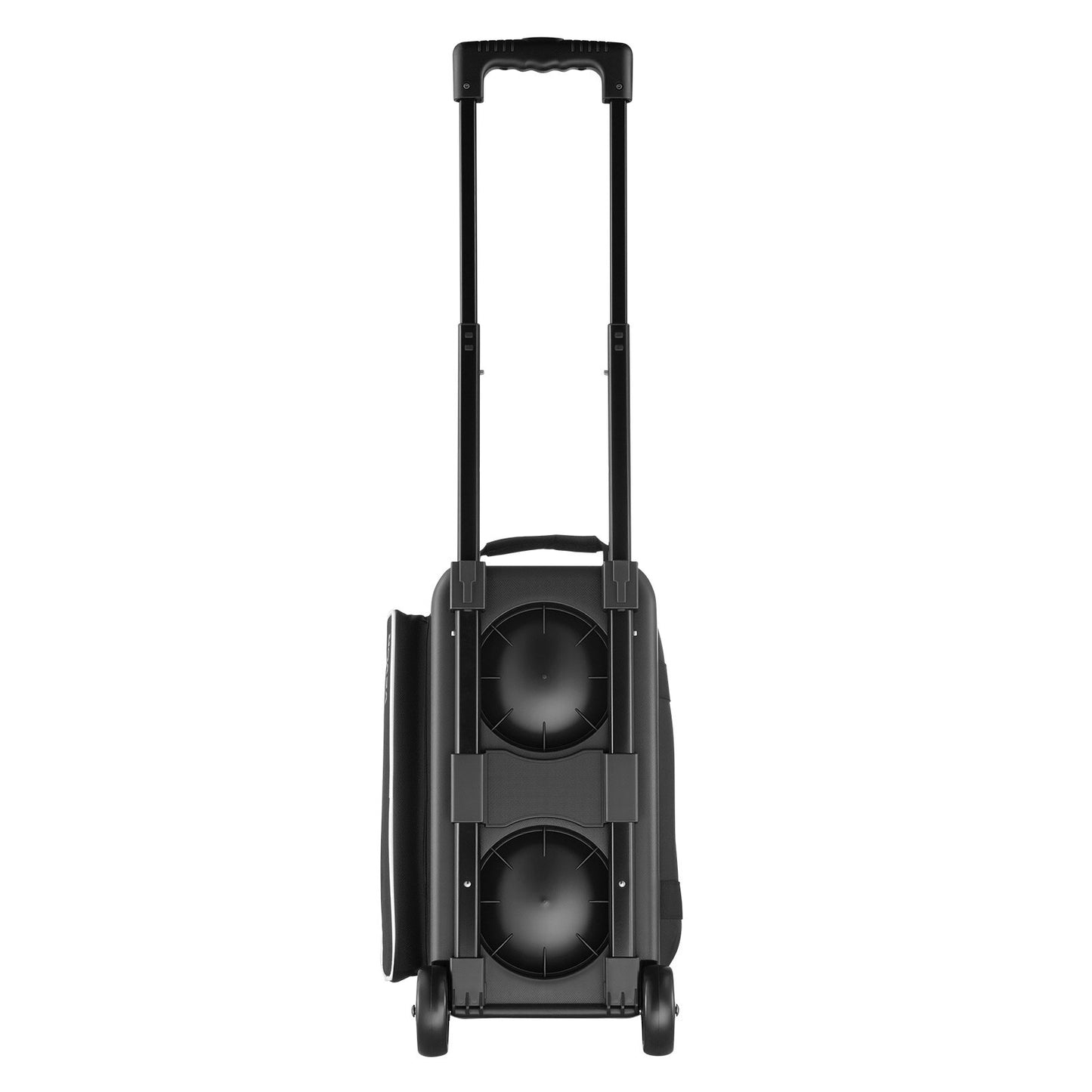 Bowling Ball Bag, 2 Ball Double Roller Bowling Bag with Wheels, Featuring a Separate Compartment for Shoes (Up To US Size 16) & Oversized Accessory Pocket, Retractable Handle Extends to 1050 mm