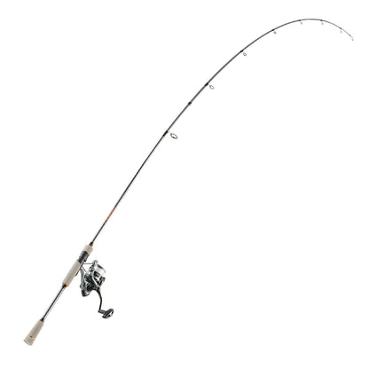 Rod and Fishing Reel Combo, IM6 Fiberglass & Carbon Fiber Spinning Rod and Reel Combo, Bass Fishing Pole with 2m Two-Piece Rods, 6+1 Ball Bearings, Stainless Steel Guides with Ceramic Rings