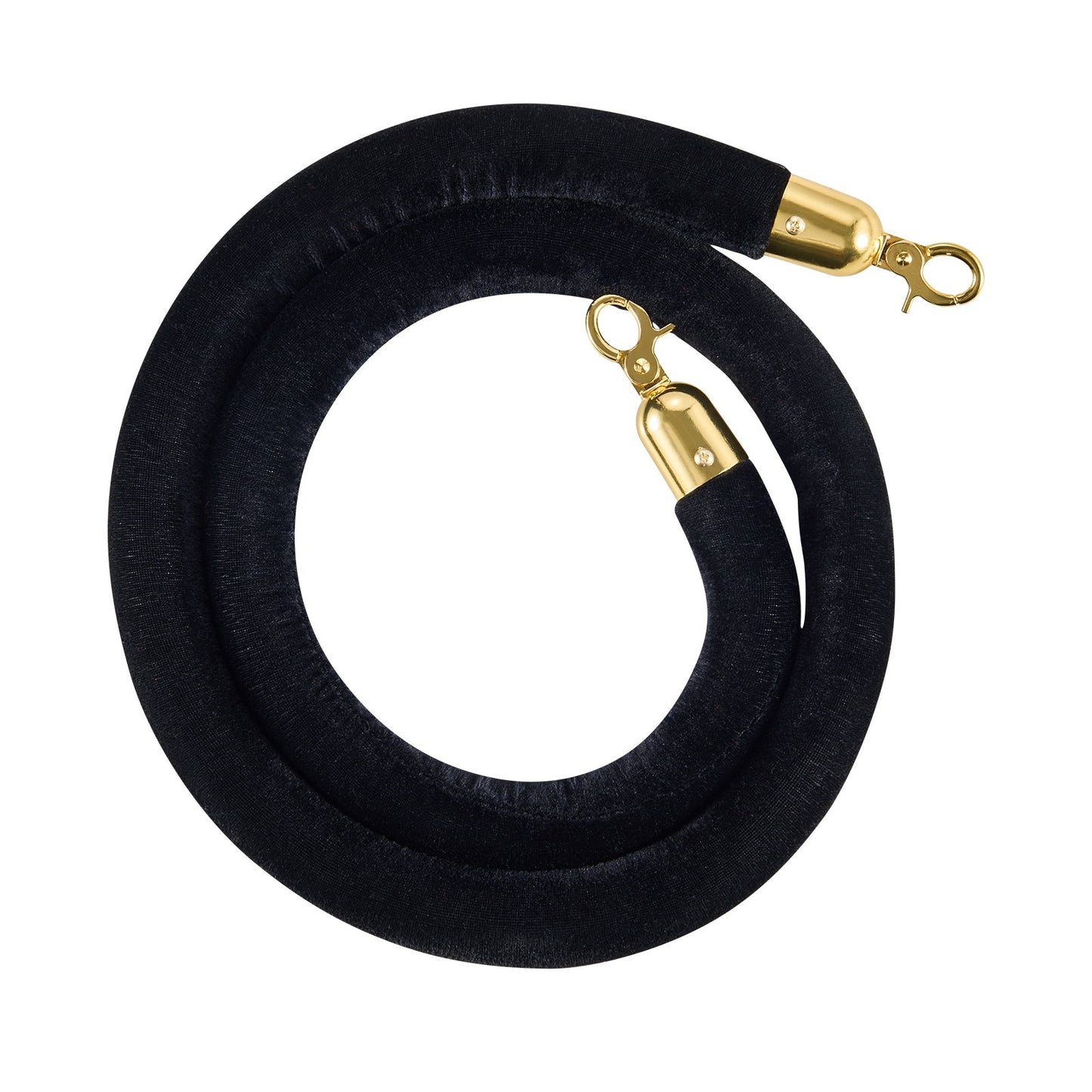 4 Pcs Black Velvet Stanchion Ropes, 1.5 m Crowd Control Stanchion Black Velvet Ropes with Gold Hooks, Post Queue Barrier Carpet Rope for Carpet Events Movie Theaters Grand Openings Hotels Party