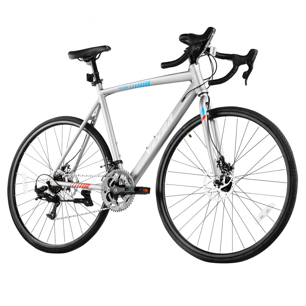 VEVOR Road Bike Racing Bicycle 700C L-TWOO 14 Speeds Aluminum Alloy Disc Brake