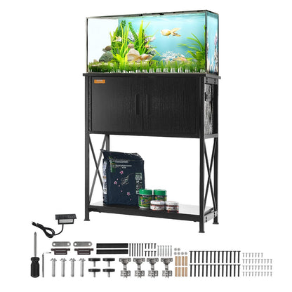 VEVOR Aquarium Stand, 20 Gallon Fish Tank Stand, 25.6 x 16.5 x 31.9 in Steel and