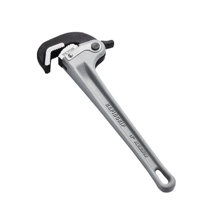 Aluminum Pipe Wrench 0.36m with Auto Jaw Adjustment, Lightweight & Durable