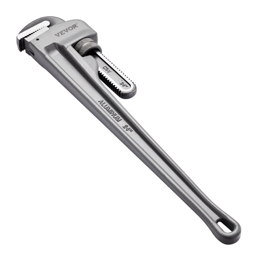 VEVOR Pipe Wrench, 24" Aluminum Straight Pipe Wrench, Adjustable Plumbing Wrench,