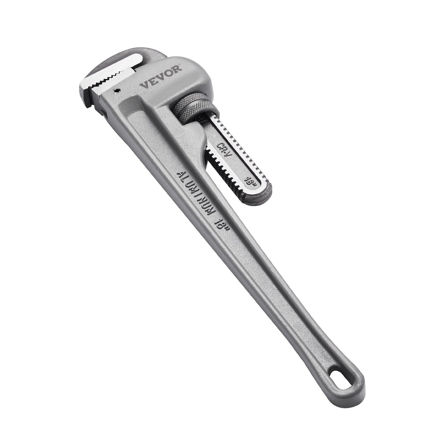 18" Aluminum Plumbing Wrench, Lightweight & Ergonomic, 1.46 kg, Adjustable Jaw