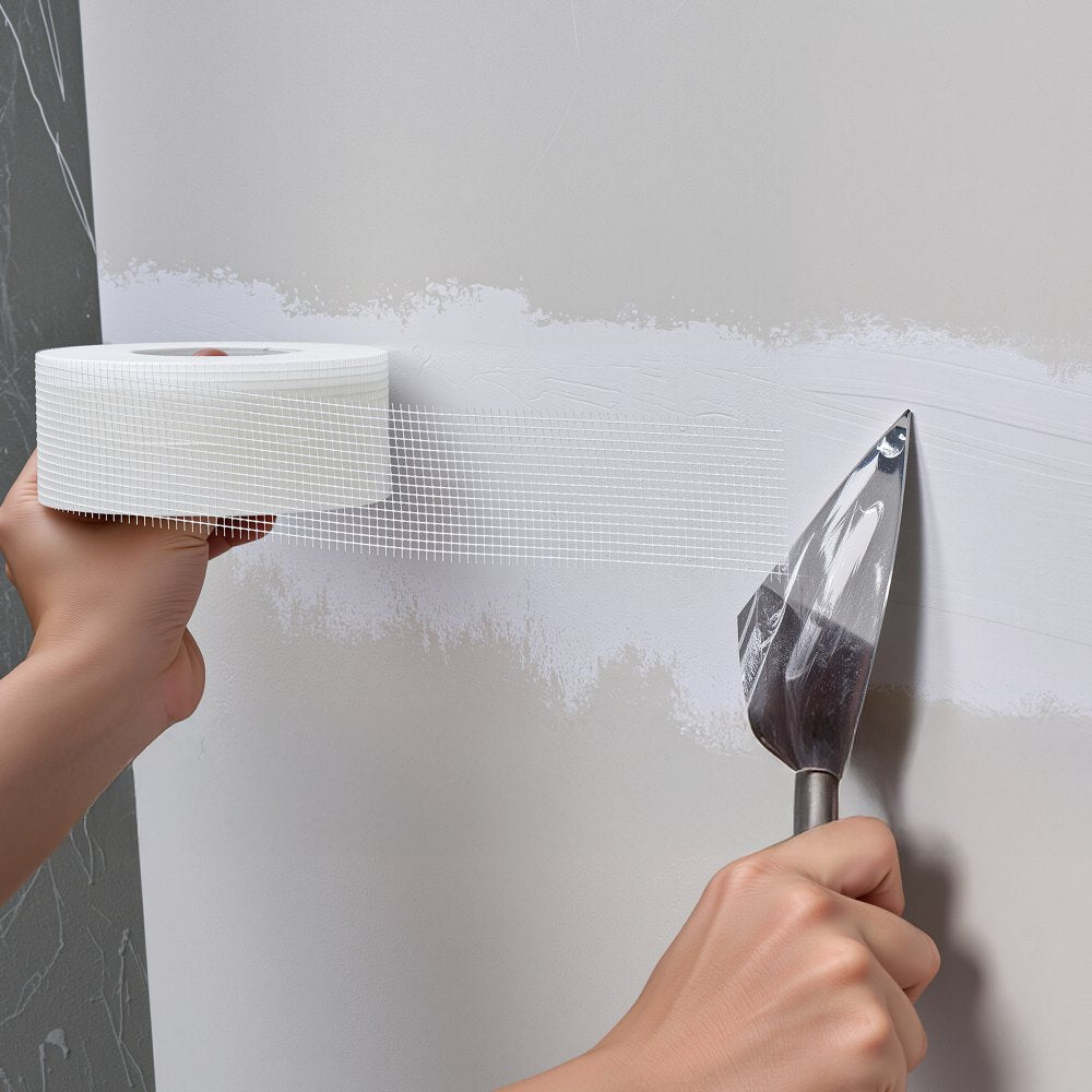 36 Rolls 45m x 50mm Self-Adhesive Fiberglass Drywall Mesh Tape