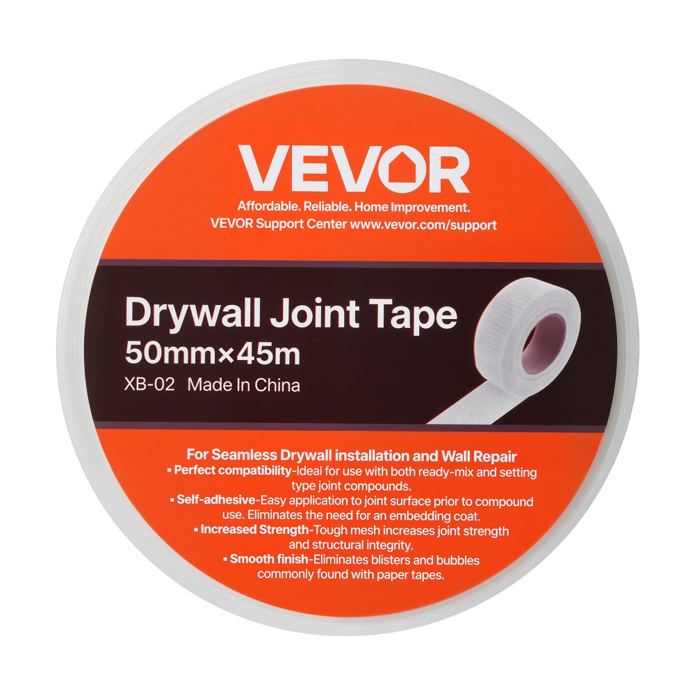 36 Rolls 45m x 50mm Self-Adhesive Fiberglass Drywall Mesh Tape
