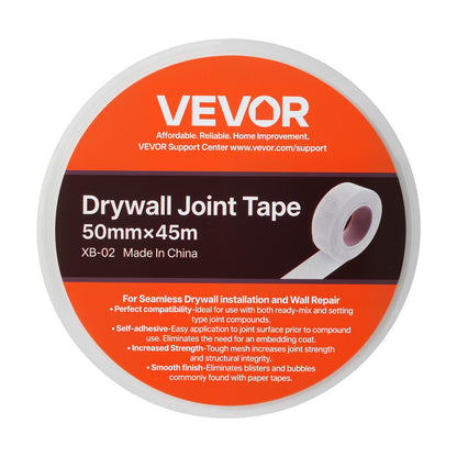 36 Rolls 45m x 50mm Self-Adhesive Fiberglass Drywall Mesh Tape