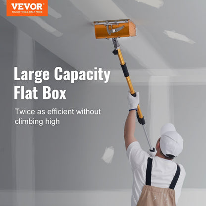Aluminum Drywall Flat Box, 0.25m Wide, with Stainless Steel Blades and Mudguard