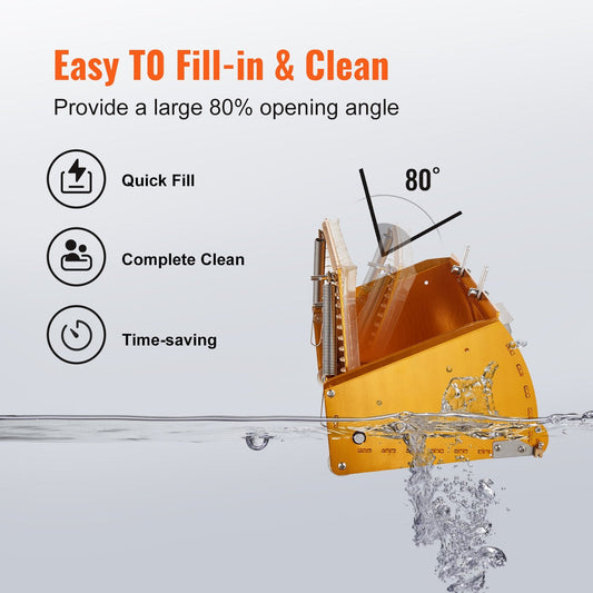 Aluminum Drywall Flat Box, 0.25m Wide, with Stainless Steel Blades and Mudguard