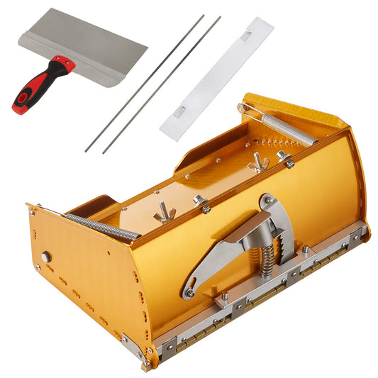 VEVOR Drywall Flat Box, 10-Inch Wide Quick Clean, Aluminum Finishing Mud Box for