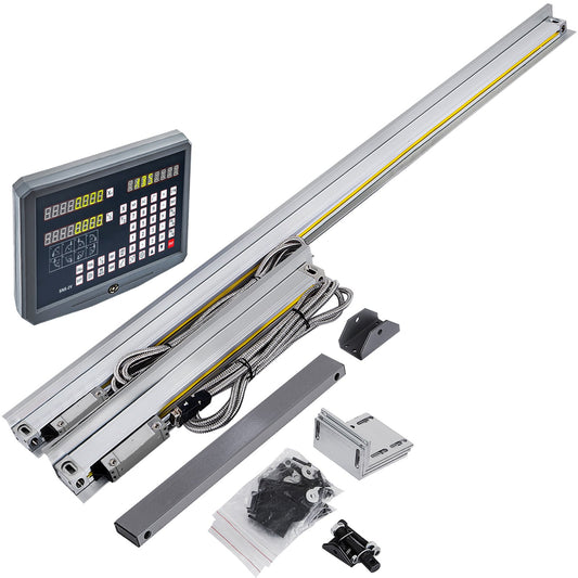 Vevor 2 Axis Digital Readout For Milling Lathe Machine With 250mm-1000mm Linear