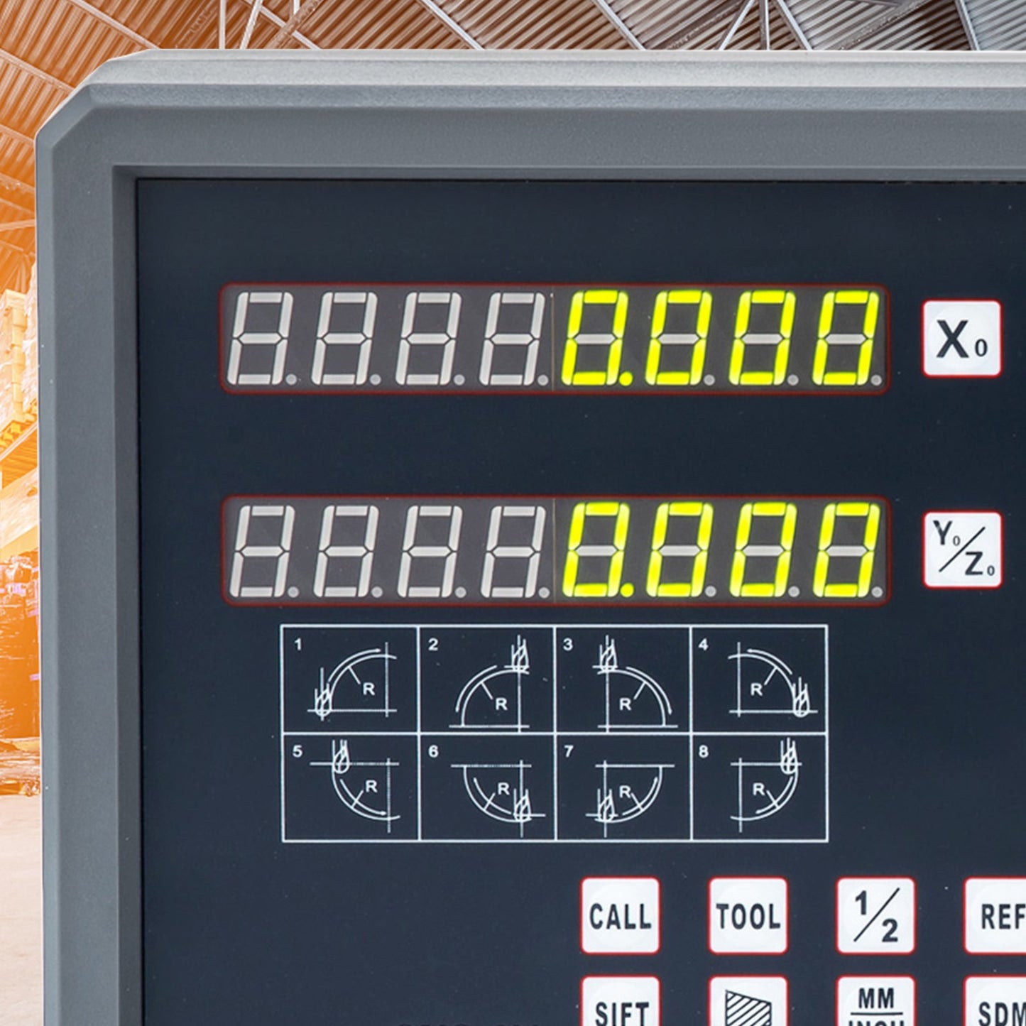 Vevor 2 Axis Digital Readout For Milling Lathe Machine With 250mm-1000mm Linear