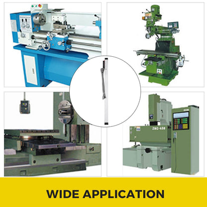Precision 1-Axis Lathe Linear Scale 0.55m with Aluminum Body & Accessories