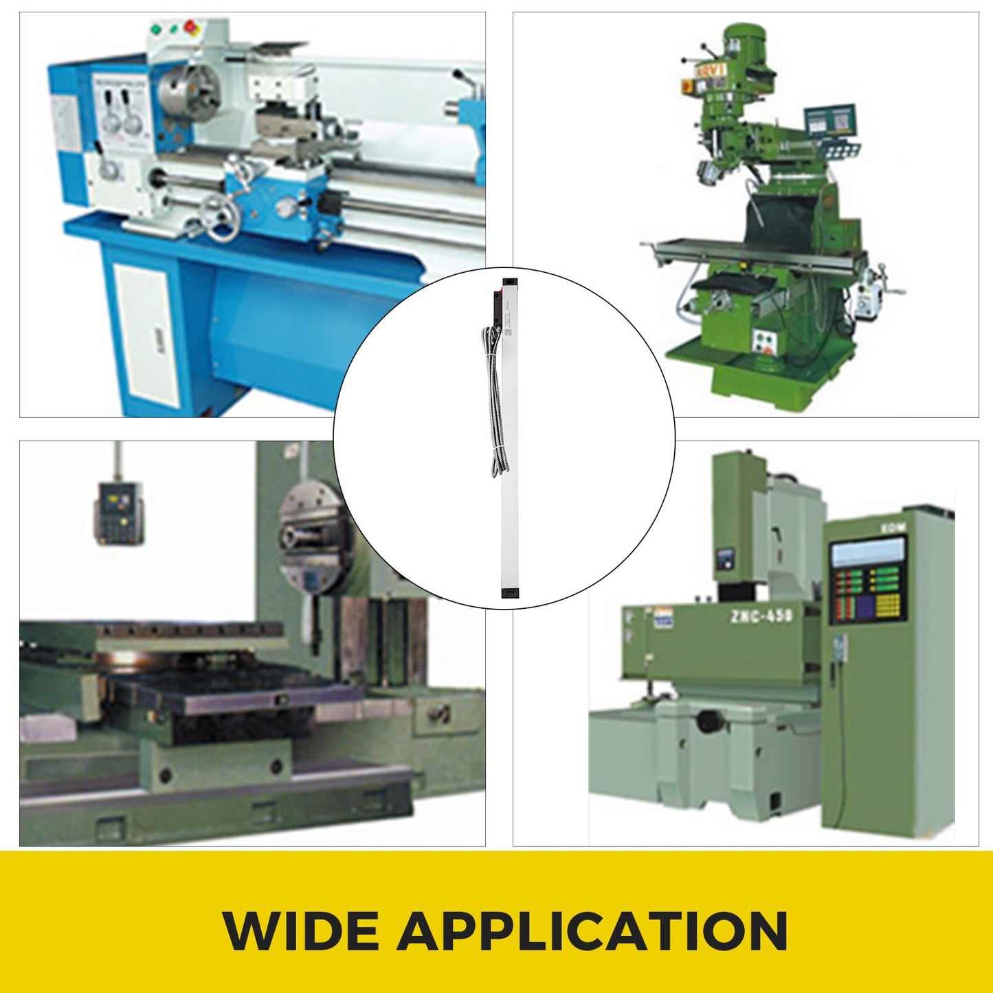 VEVOR 1 Axis Lathe Linear Scale 550mm with Accuracy 0.0002" Optical Length Precision