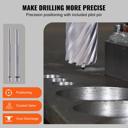 13-Piece Annular Cutter Set, 50mm Depth, 11-27mm Diameter, M2AL HSS with Case