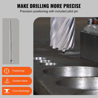 Annular Cutter Set: 6-Piece High-Speed Steel Drill Bits, 5cm Cutting Depth