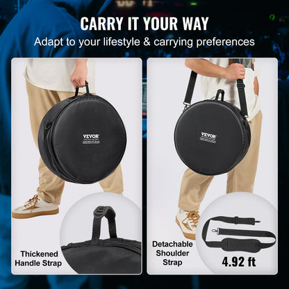 VEVOR 5-Piece Drum Bag Set, 1680D Oxford Fabric, Padded Drum Bags and Cases with