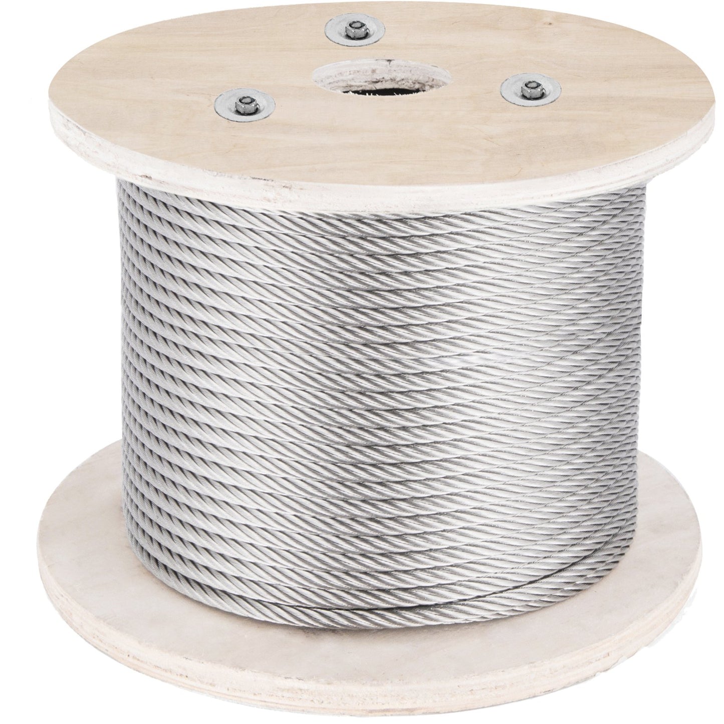 VEVOR 152 m Stainless Steel Cable 1 x 19 Wire Rope 4 mm Diameter T-316 Airline