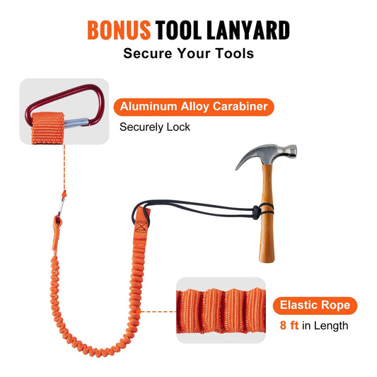 12.7mm Steel Core Flipline 3m with Carabiner & Snap Hooks for Arborist Safety