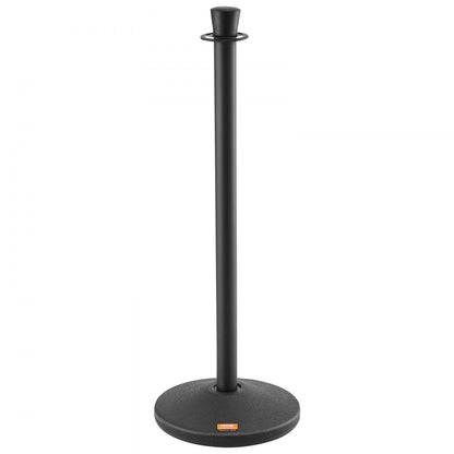 Crowd Control Stanchion Posts 6-Pack & 6PCS 5FT Velvet Ropes Fillable Base