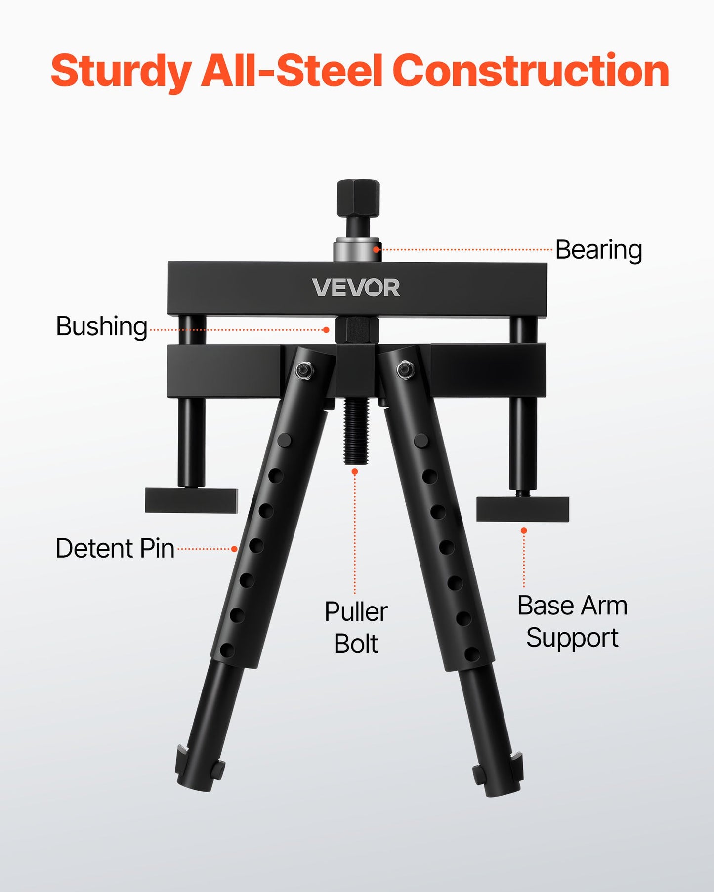 Universal Cylinder Liner Puller Assembly, Used for Mack Cummins Cat on Wet Liner from 98.43 mm to 158.75 mm Bore, Diesel Engine Cylinder Liner Removal Tool, Replace PT-6400-C, M50010-B, 3376015