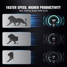100W Fiber Laser Marking Engraver with Rotary Axis and Built-in Cooling