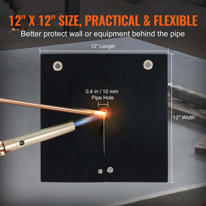 Carbon Fiber Welding Blanket, 0.3m x 0.3m, Heat Resistant to 982°C, Flame Protector