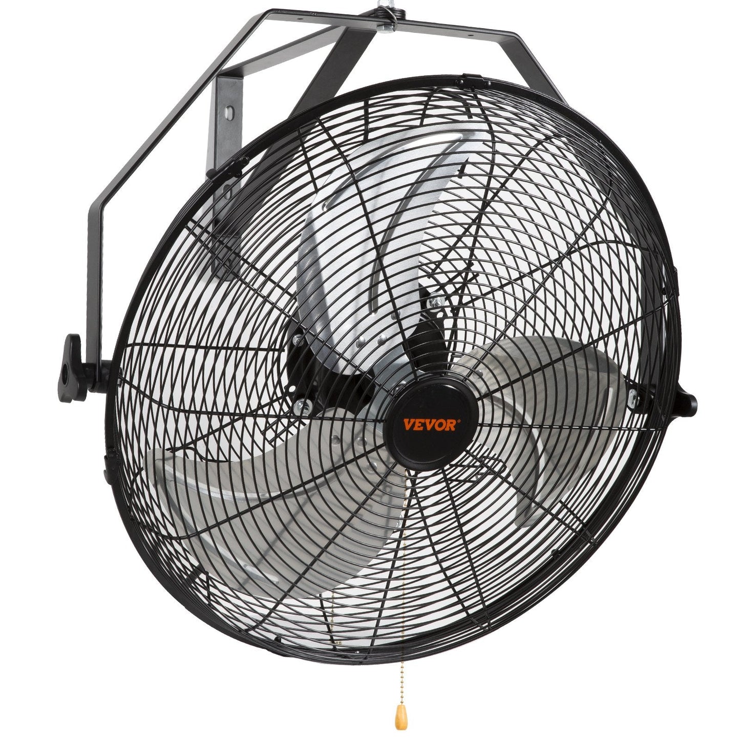 Industrial Wall Mount Fan, Waterproof, 3-Speed, 44.6 cm Blade, 6 kg, Powerful Airflow